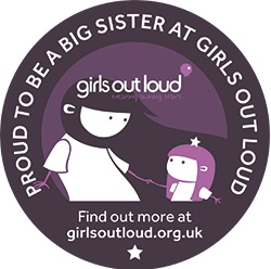 Proud to be a Big Sister badge from Girls Out Loud