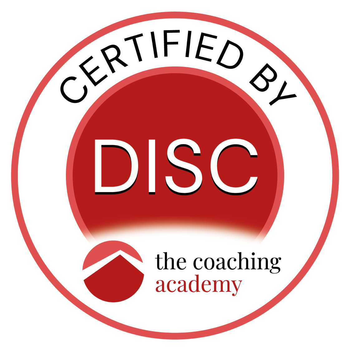 DISC certification badge from The Coaching Academy